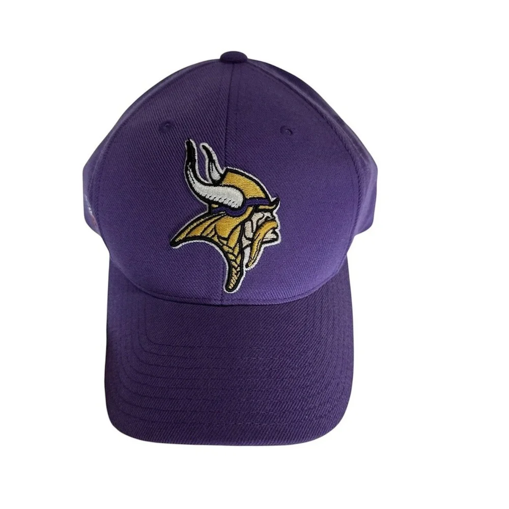 VTG‎ Minnesota Vikings Hat Reebok NFL On Field Team Apparel Strapback Y2K Purple